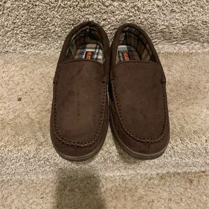 Men’s Heat Keep Brown Quilted With Thinsulate Slippers - Size XL (11-12)